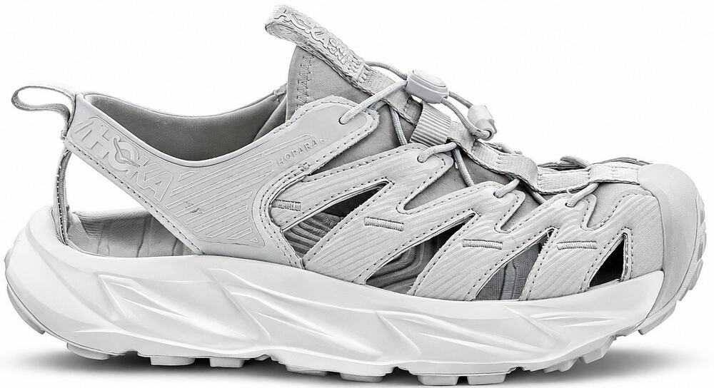 HOKA Hopara Sandals Women Size 7 Gray Outdoor Hiking Water Trail Shoes Sneakers